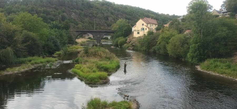 La peche dans la Sioule