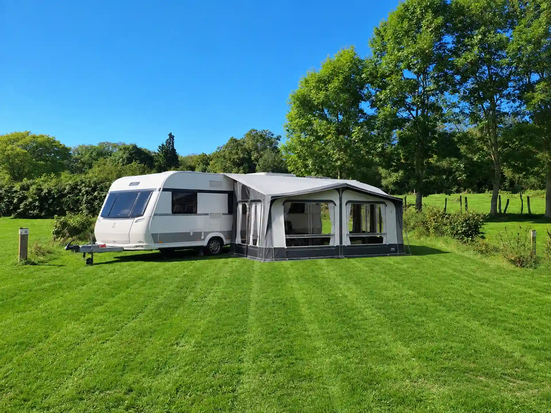 Caravane sur emplacement